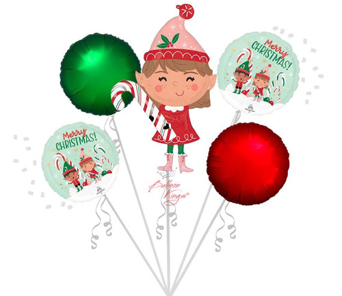 Anagram International Inc Christmas Elves Bouquet 