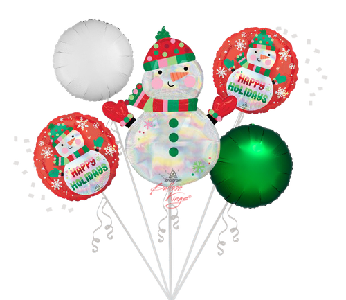 Anagram International Inc Shimmering Snowman Bouquet
