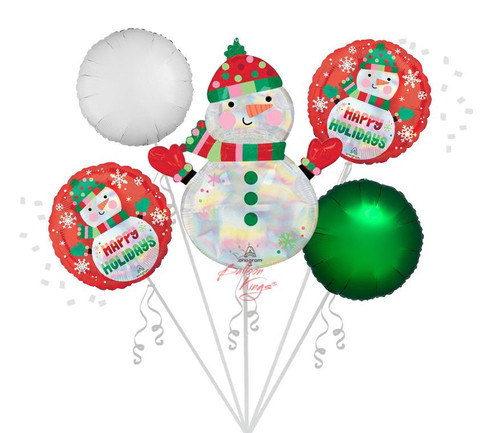Anagram International Inc Shimmering Snowman Bouquet 