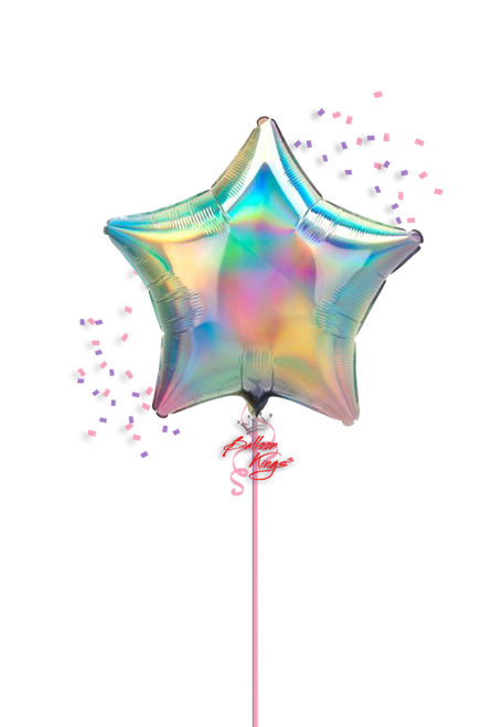 Anagram International Inc Iridescent Pastel Rainbow Star