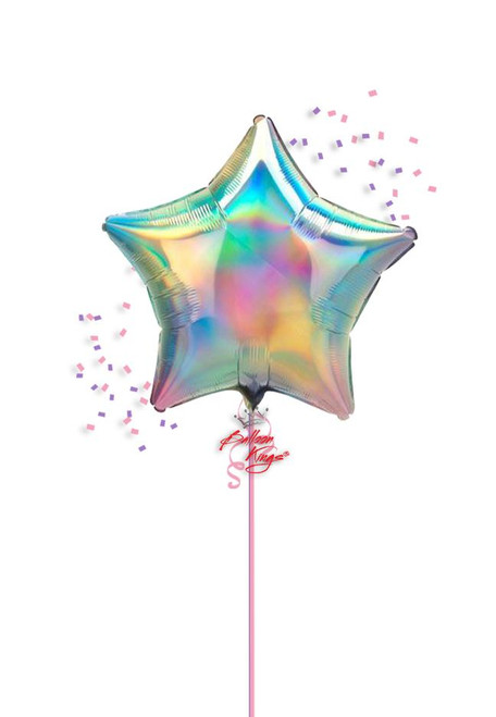 Anagram International Inc Iridescent Pastel Rainbow Star 