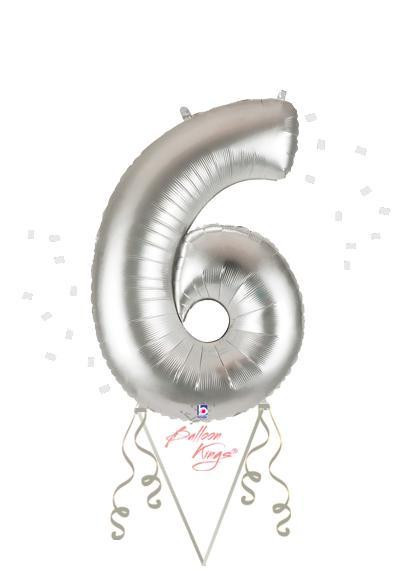 Betallic LLC Silver Number 6 -HOU 
