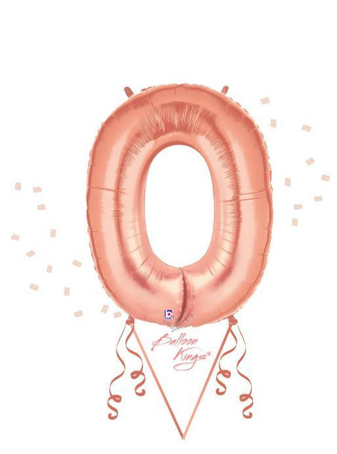 Betallic LLC Rose Gold Number 0 -HOU 