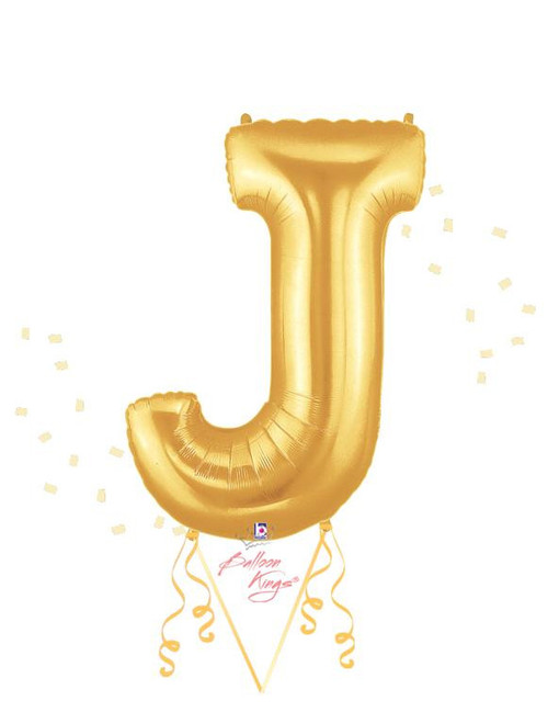 Betallic LLC Gold Letter J 