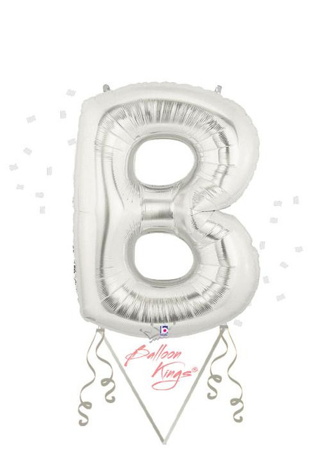 Betallic LLC Silver Letter B 