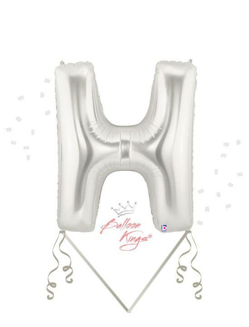 Betallic LLC Silver Letter H -HOU 