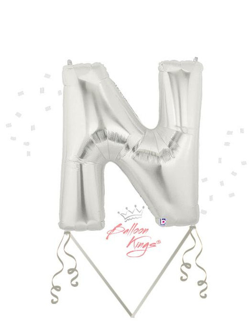 Betallic LLC Silver Letter N 