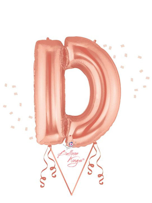 Betallic LLC Rose Gold Letter D 