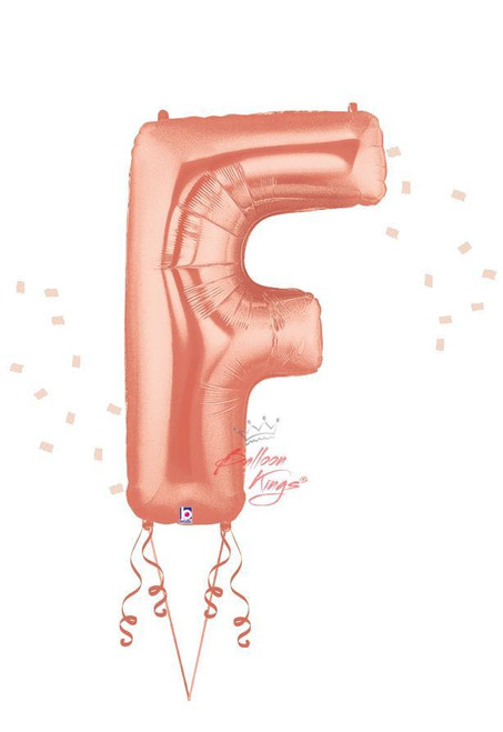 Betallic LLC Rose Gold Letter F -HOU 