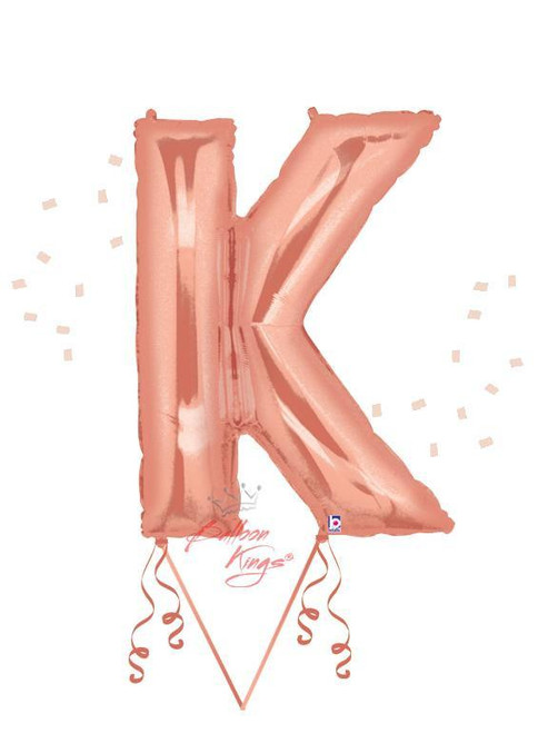 Betallic LLC Rose Gold Letter K -HOU 