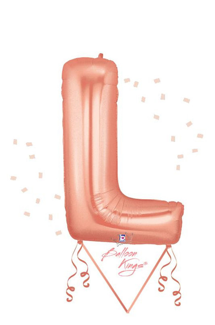 Betallic LLC Rose Gold Letter L 
