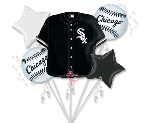 Chicago White Sox Balloon Bouquet 5pc - Jersey