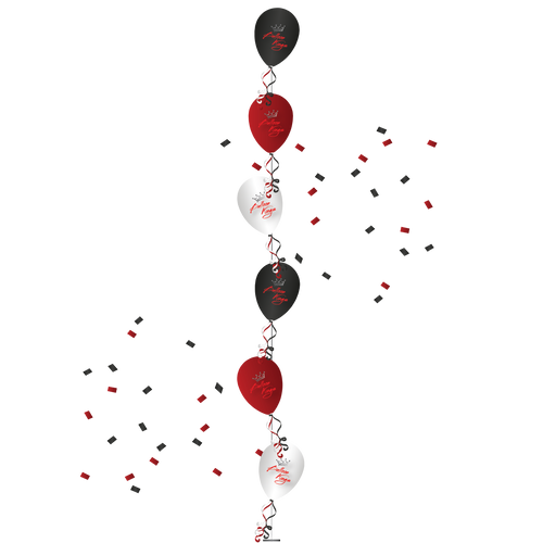 Single LineTree of 6 Balloons