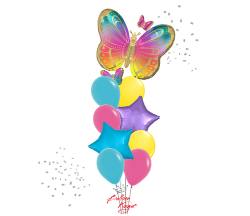 large butterfly bouquet nyc colorful butterfly balloon bouquet spring balloon delivery