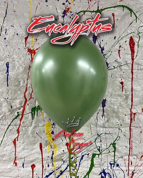 11in Standard Eucalyptus Balloon -HOU