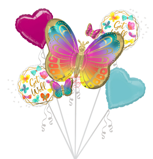 Get Well Butterflies Bouquet