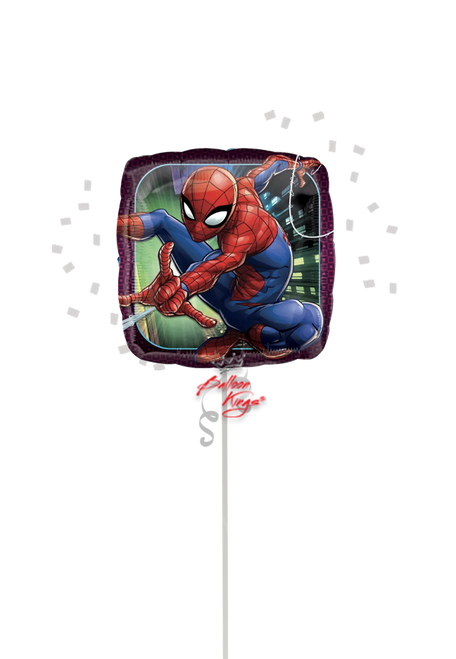 Small Spiderman animated 18 inch foil balloon NYC delivery
