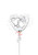 White foil balloon with intertwined silver hearts for weddings and anniversaries in Dallas