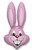 Easter bunny head balloon delivery DFW