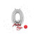 Betallic LLC 14in Silver Letter O -CD  Betallic LLC 14in Silver Letter O -CD