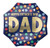 helium dad foil balloon colorful accents DFW