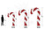 Qualatex Candy Cane 8Ft -CD 