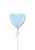 Anagram International Inc Metallic Light Blue Heart -CD 