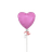 18 inch pink heart foil balloon dallas balloon delivery metallic pink heart balloon