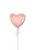 Dallas balloon delivery: rose gold heart foil balloon for love-themed events