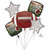 Football Balloons Game On Bouquet Dallas Delivery