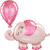 Anagram International Inc Lrg Shp Baby Girl Elephant -CD 
