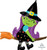 Anagram International Inc Cute Witch On Broom 