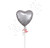 Anagram International Inc Metallic Silver Heart -NJ 