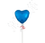 metallic blue heart balloon north nj sapphire foil heart balloon delivery