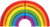 giant rainbow foil balloon Dallas delivery