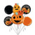 Halloween pumpkin garland foil balloon bouquet