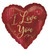 Large I Love You foil heart balloon for Valentine’s Day and anniversary celebrations