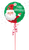 Anagram International Inc Merry Christmas Smiley Satin Santa -CD