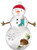Anagram International Inc LRG SHP WOODLAND SNOWMAN SATIN -CD 