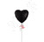 18 inch black heart foil balloon helium balloon nyc balloon delivery black heart balloon