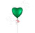 Anagram International Inc Metallic Green Heart 