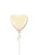 White gold heart balloon for Valentine’s Day and love-themed celebrations
