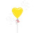 Anagram International Inc Metallic Yellow Heart -CD 