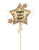 Anagram International Inc Happy New Year Sparkle Star Satin -NJ 