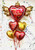 Dallas Valentine Heart Artistic Affection Balloon Bouquet