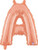 Betallic LLC 14in Rose Gold Letter A 