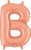 Betallic LLC 14in Rose Gold Letter B 