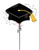 black graduation cap balloon gold tassel nyc balloon delivery