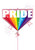 Pride starburst balloon decor balloon delivery DFW