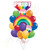 rainbow burst balloon bouquet Dallas